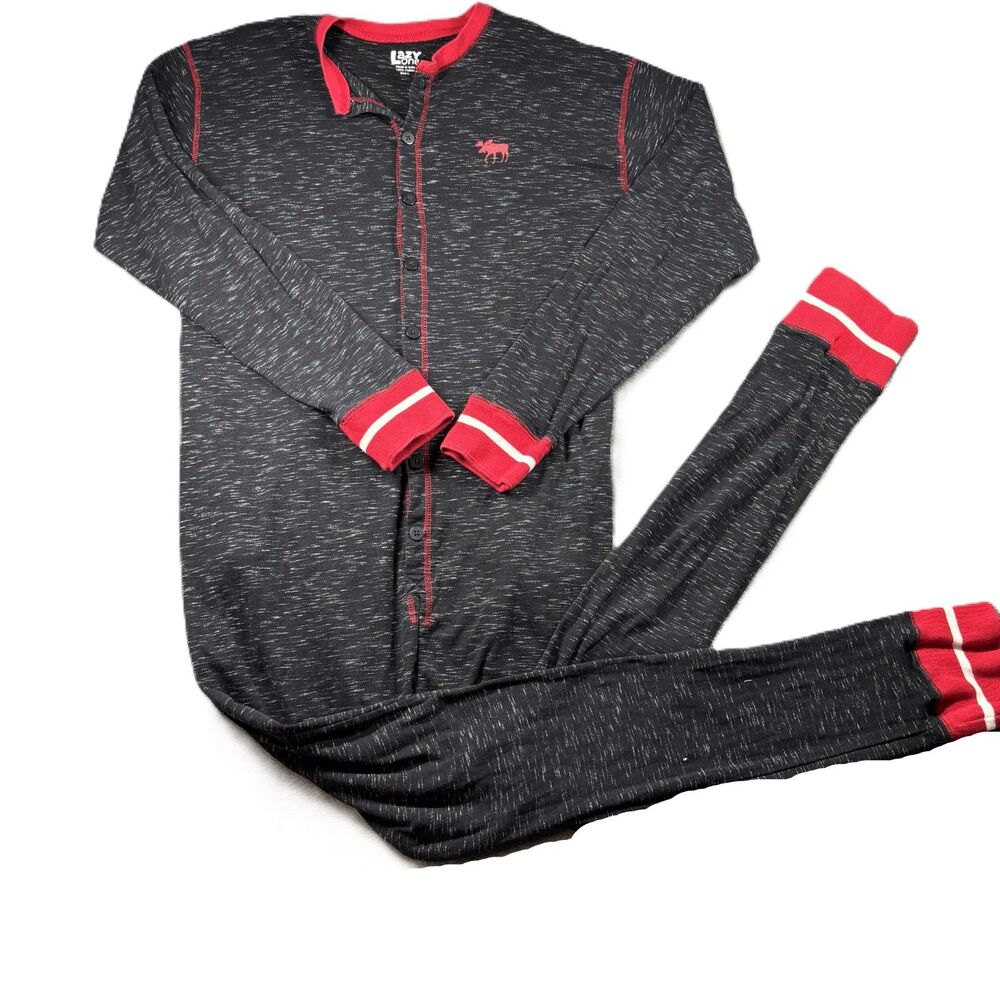 Lazy One One-Piece Pajamas Moose Caboose Drop Seat PJ Unisex Adult Large L178